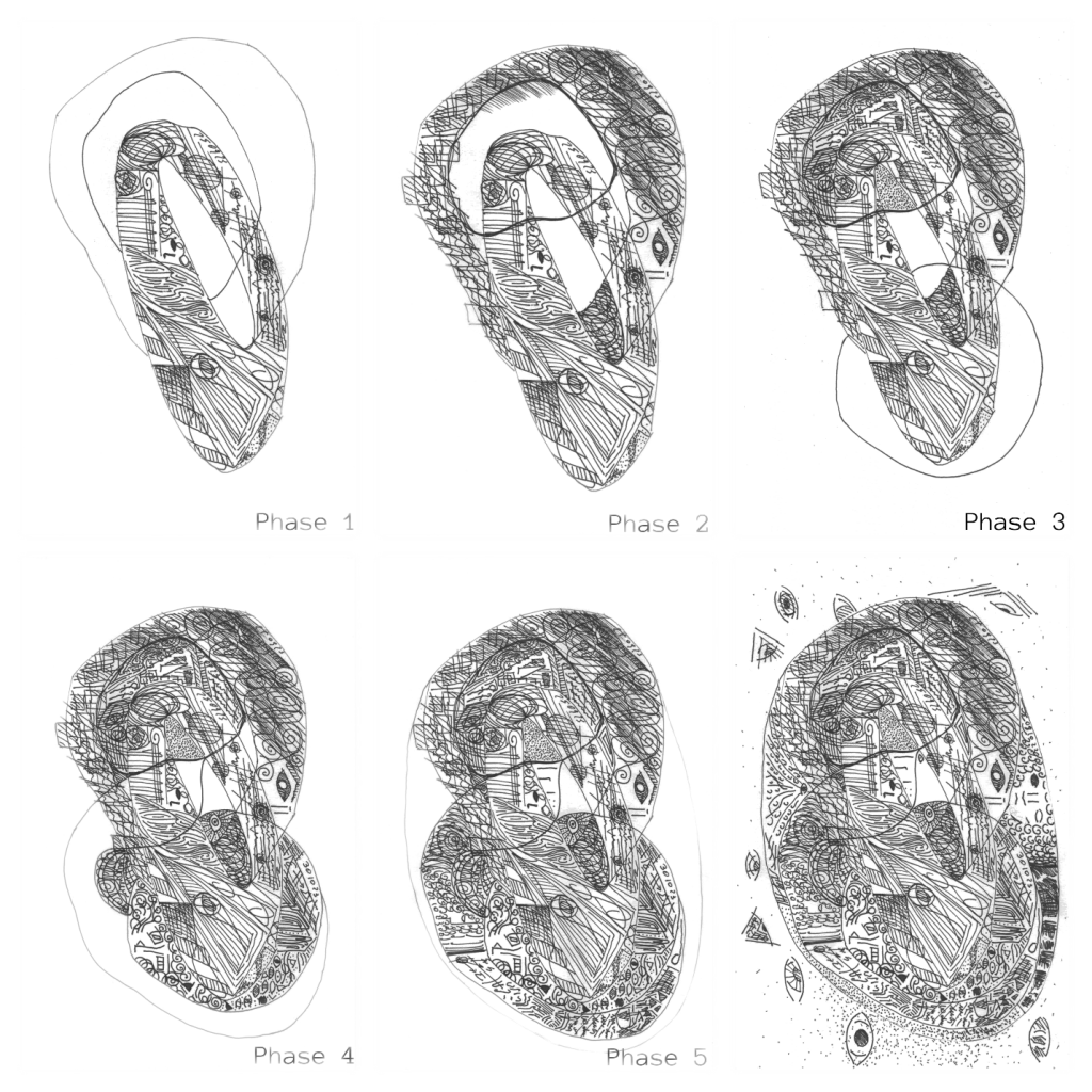 A collage of images of a number